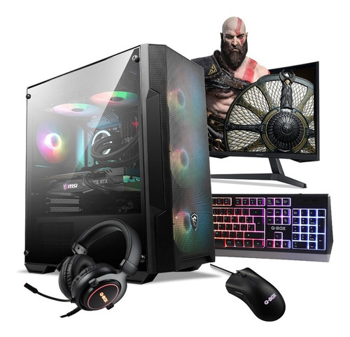 Imagen 2 de 10 de Pc Armada Gamer Intel I5 10400 16gb Ram 480ssd M.2 Pcie Nsx