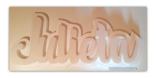 3 Carteles Nombres Palabras 2 De 10 Cm X 35 Cm + 1 De 15 Cm