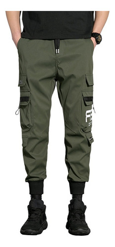 Moda Pantalones Jogger Cargo Para Hombre Casual Pantalón