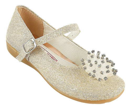 Zapato Princesa Bella Zapatillas Niña Moda 06-o Oro 22 Al 26