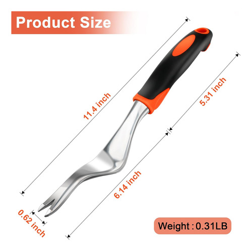 Herramientas De Deshierbe Manuales Con Mango Ergonómico Y Ra