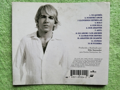 Imagen 6 de 6 de Eam Cd Cristian Castro Azul 2001 Septimo Album De Estudio