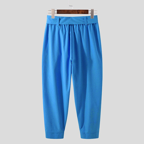 Pantalon Harem Hombre De Vestir Vintage Chic Con Cinturón