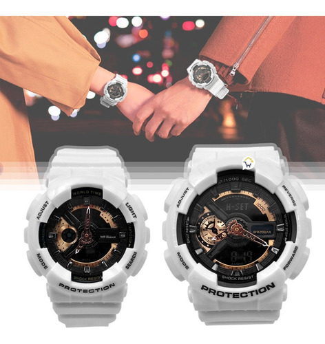 Relojes Parejas Deportivos 2x1 Lovers Collection +estuche Bn