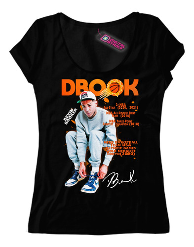 Remera Mujer Devin Booker Dbook Usa Team Olympic Nba3 Dtg