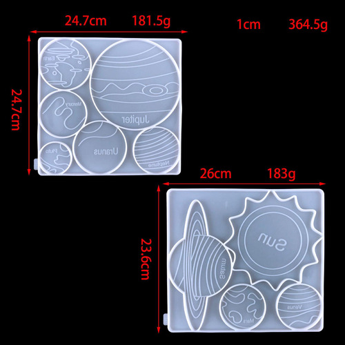 Molde De Resina Para Posavasos, 2 Uds., Alfombrilla Para
