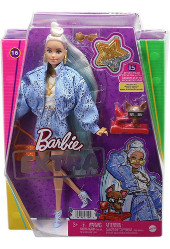 Barbie Muñeca Y Accesorios, Extra De Moda Cabello Largo 2m 