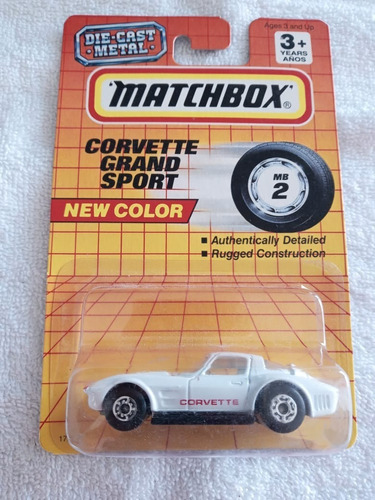 Corvette Grand Sport, Die-cast Metal, Matchbox, 1993, Macau