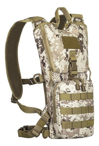 Mochila Hydro Camuflado Digital Deserto 3 L - Invictus Cor Marrom-claro Desenho do tecido Quadriculado