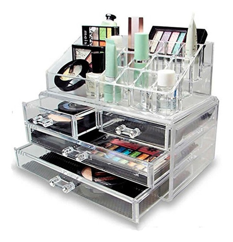 Organizador Cosméticos Maquillaje Joya Acrilico Cosmetiquero