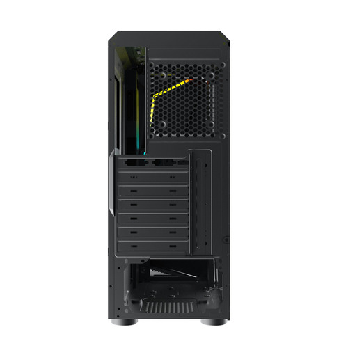 Gabinete Gamer Xigmatek Atx Vortex Rgb Vidrio Templado Color Negro