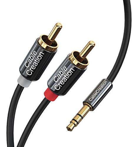 Cablecreation Cable De Audio Rca De 10 Pies Cable Rca Macho