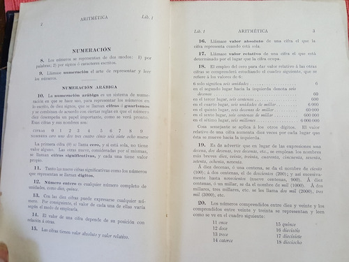 Cuadernos Vintage Aritmética, Álgebra, Dibujo Lineal 1919