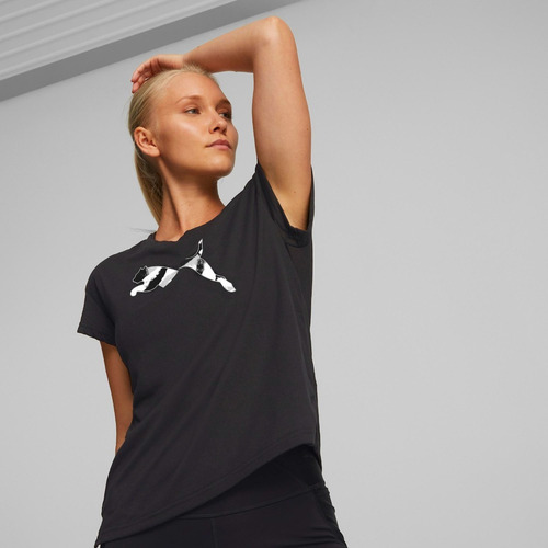Imagen 4 de 6 de Polera Algodon Puma Modern Sports Tee Negro Mujer