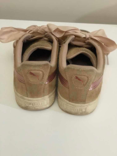 Zapatillas Puma Suede Original Con Cinta Y Cordones Anchos