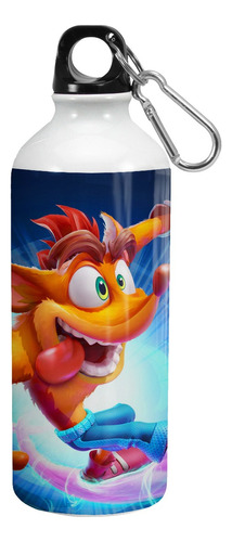 Botella Crash Bandicoot Tapa + Pico Dosificador + Gancho