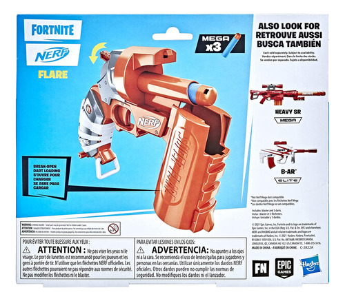 Nerf Fortnite Flare Dart Dart Blaster, Carga De Dardos Abier