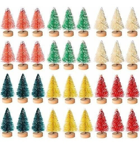 Arboles De Navidad Miniatura 4.5cm X 48u. 6colores