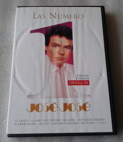 Jose Jose Las Numero 1 Estuche Con 1 Cd Y 1 Dvd