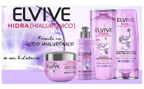 Imagen 6 de 6 de Crema Tratamiento Loreal Elvive Hidra Con Acido Hialuronico