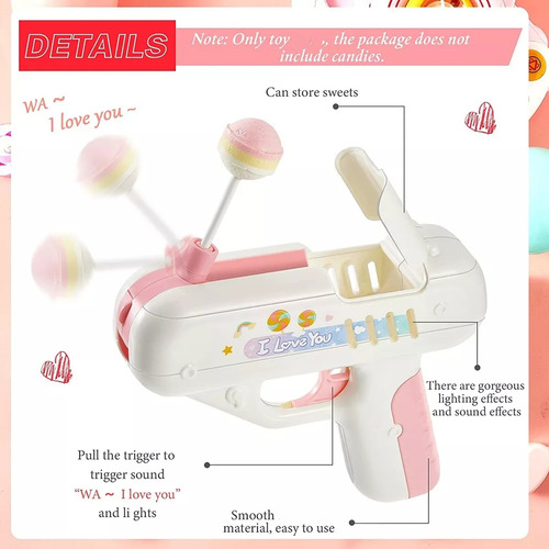 2 Soportes Para Piruletas De Descompresión Con Luces Y Músic