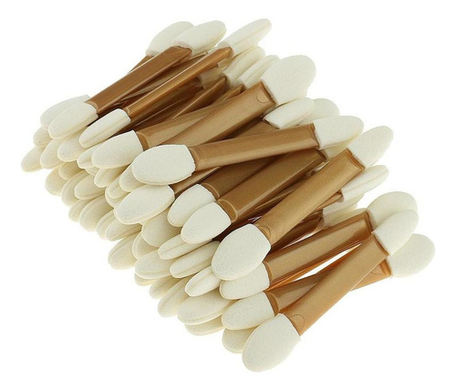 50 Pcs Ojos Delineador De Ojos Cepillo Esponja Aplicador