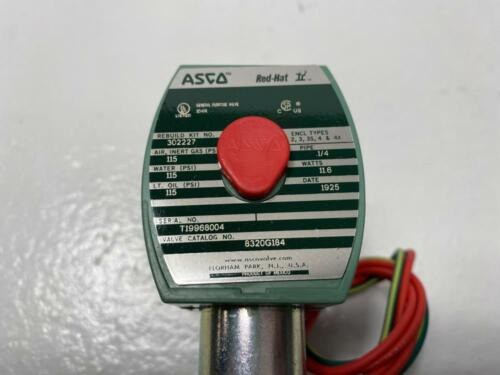 Asco 1/4 Npt 3-way 24 Dc Brass Solenoid Valve 8320g184 Ttv