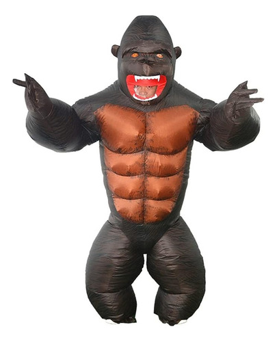 Disfraz Inflable De Gorila King Kong Chango Mono Para Niños Envio Gratis