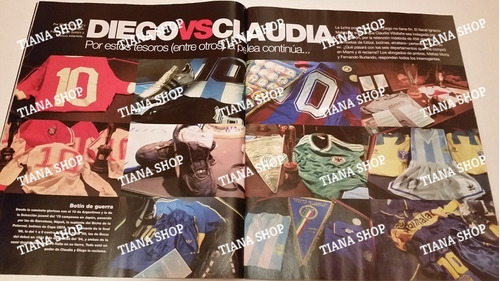 Gente_2016_diego Maradona Vs Claudia:batalla Legal:camisetas