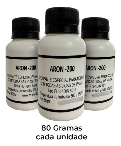 Kit 3 Fluxos De Solda Aron 200