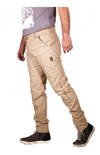 Pantalón Motociclista Kevlar Drill Black Label Biker Mcqueen