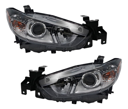 Par Faros P/halogeno Mazda 6 Sport 2014 2015 S/aro Drl