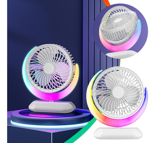 A Ventilador Giratorio De Escritorio Q Big G, Moderno Y