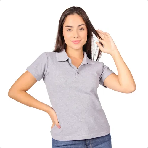 Lng Camisa Polo Feminina Camiseta Gola Atacado Uniforme Piquet