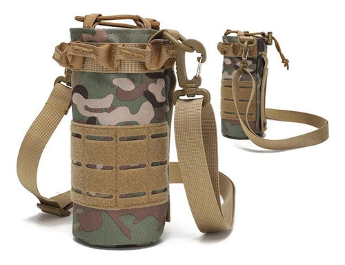 Pouch Porta Botella Tactico Sistema Molle