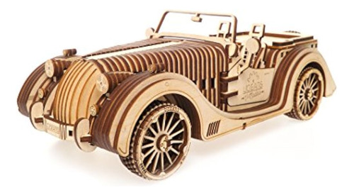 Ugears Roadster Vm-01 - Modelo De Madera Mecánica 3d - Utg00