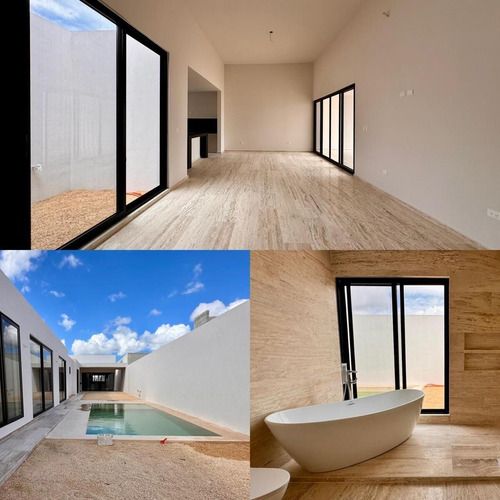 Casa En Venta Una Planta, Serenity Con 4 Recámaras Y Alberca, Mérida, Dzityá