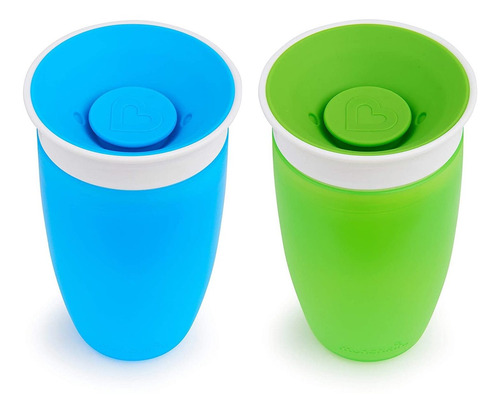 Sippy Munchkin Milagro 360, Verde / Azul, 10 Oz, 2 Count