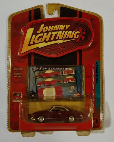 Volkswagem Karmann Ghia Johnny Lightning Escala 1 64 Lacrado Bordô