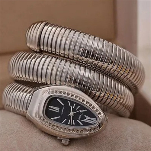 Reloj De Pulsera Mujer Cussi Serpente Cobra