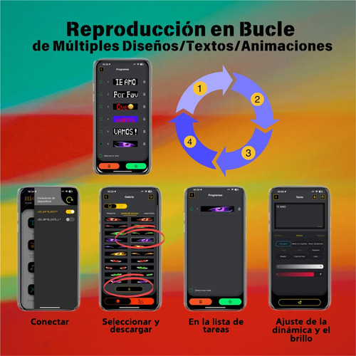 Ojos Led Para Camión Letrero Led Programable (2pzas 12x59cm)