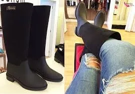 Melissa long cheap boot flocked