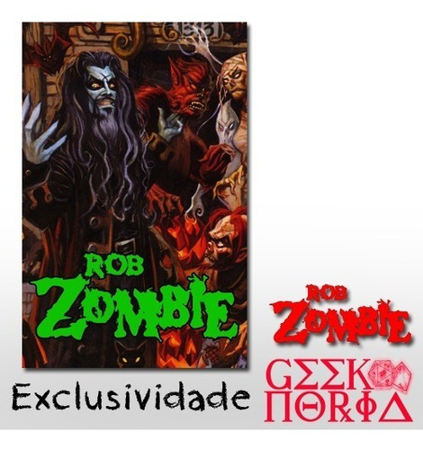 Placa Criativa Decorativa Personalizada Rob Zombie