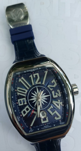 Reloj Francke Mullere Mod. Vanguard Yachting Carátula Azul