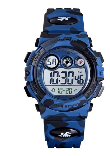 Reloj Para Niños Skmei 1547 Sumergible Camuflado Militar