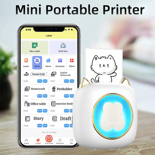 Q Mini Impresora Térmica De Bolsillo Inalámbrica Bt, 16