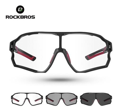 Imagem 1 de 4 de Óculos Sol Ciclismo Rockbros Original Uv400 Fotocromático Nf