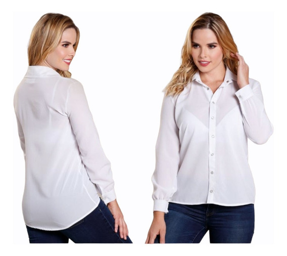 Blusa Blanca Elegante | MercadoLibre 📦