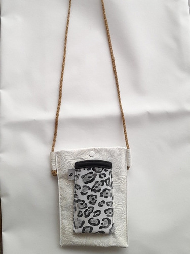 Cartera Porta Celular Eco Cuero 