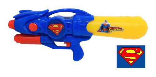 Imagen 2 de 7 de Pistola De Agua 46 Cm Infantil De Superman Jlt 8255
